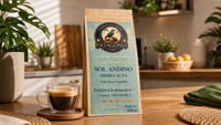 Sachet de café Sol Andino Patagonia Café et tasse
