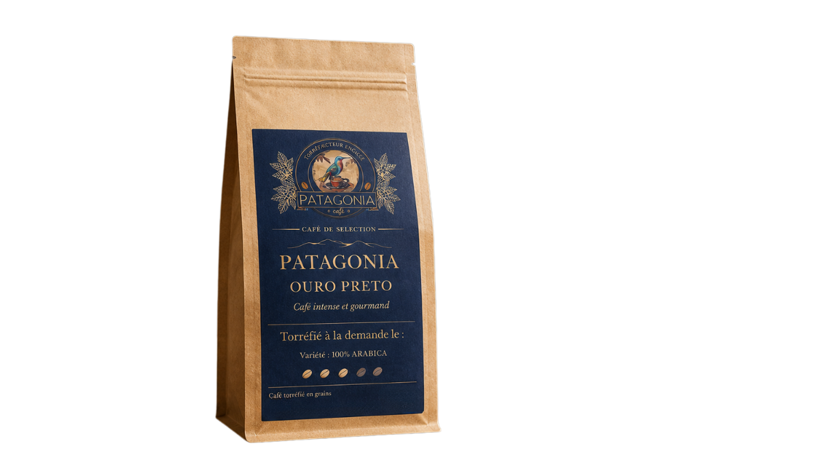 Café en grain Patagonia Ouro Preto, 100 % Arabica du Brésil – Patagonia Café